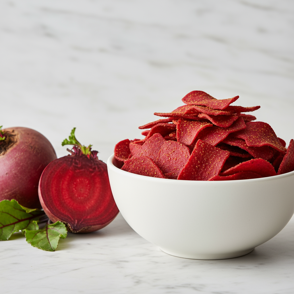 Beetroot Chips Roasted
