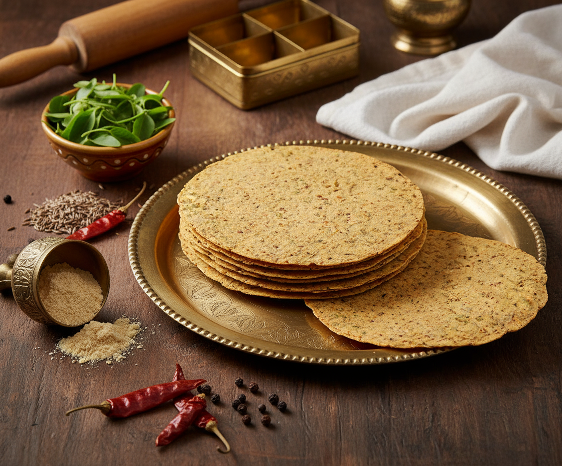 Chana Methi Papad