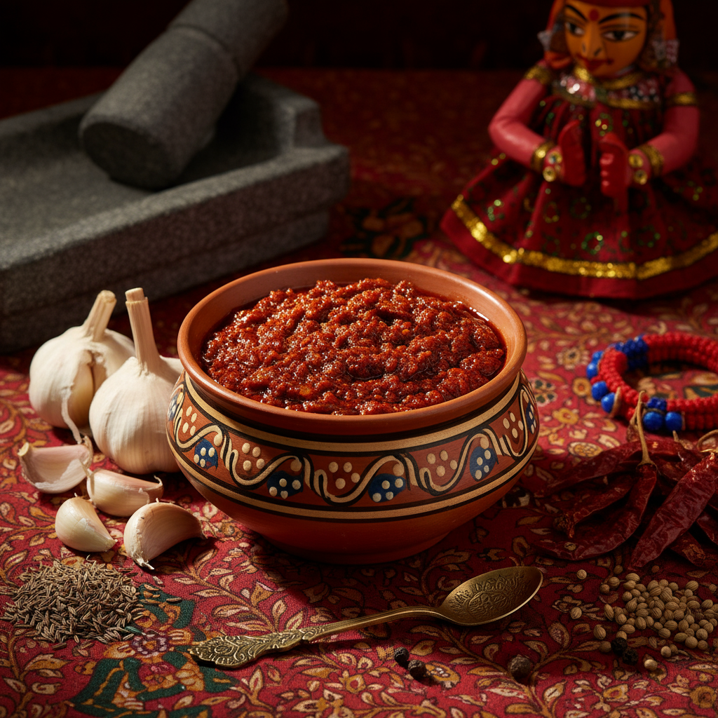 Garlic Chutney (Rajasthani)
