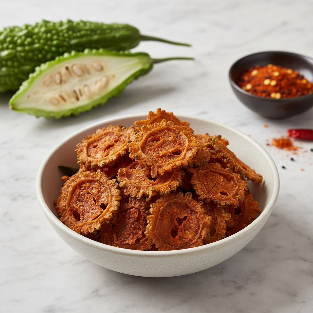 Karela Chips Air Fried