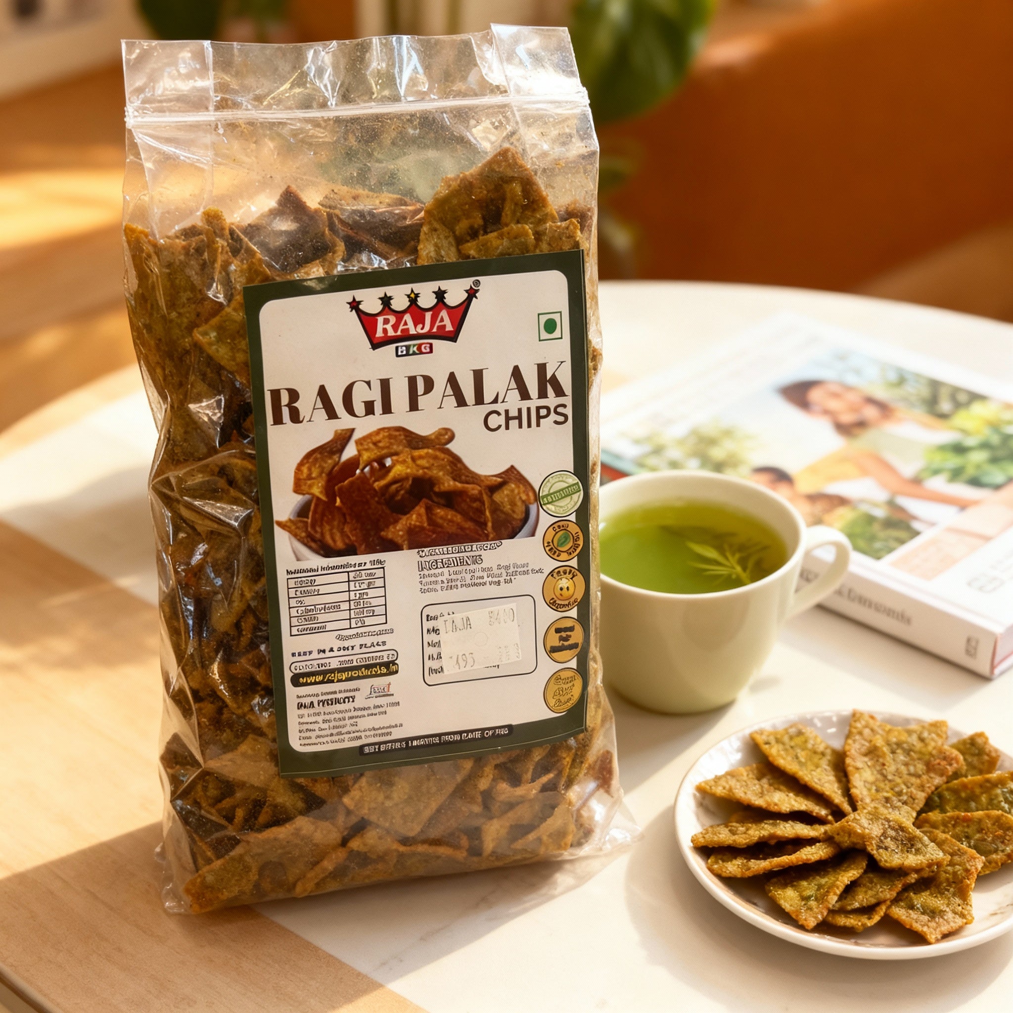 RAGI PALAK CHIPS