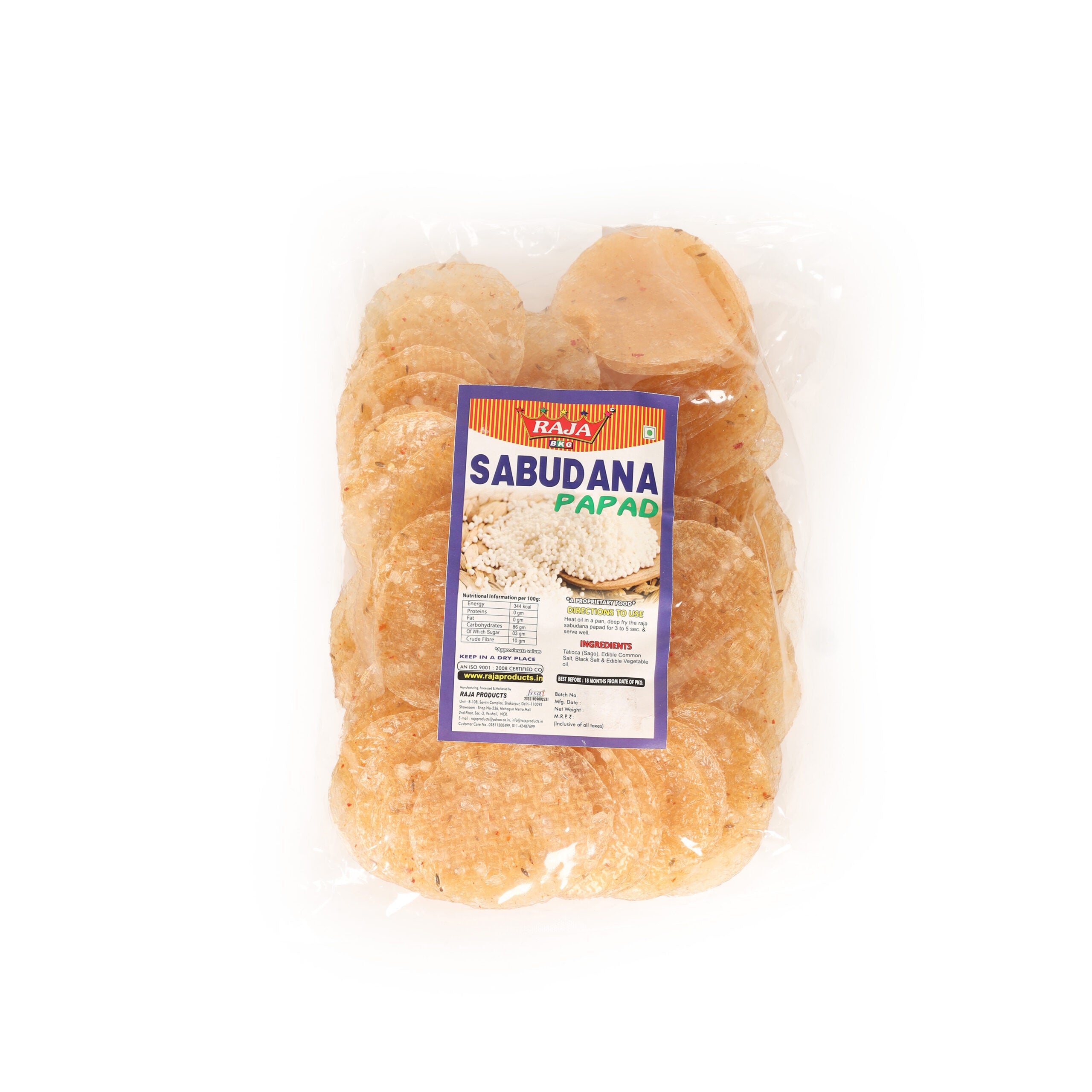 Sabudana Papad Masala