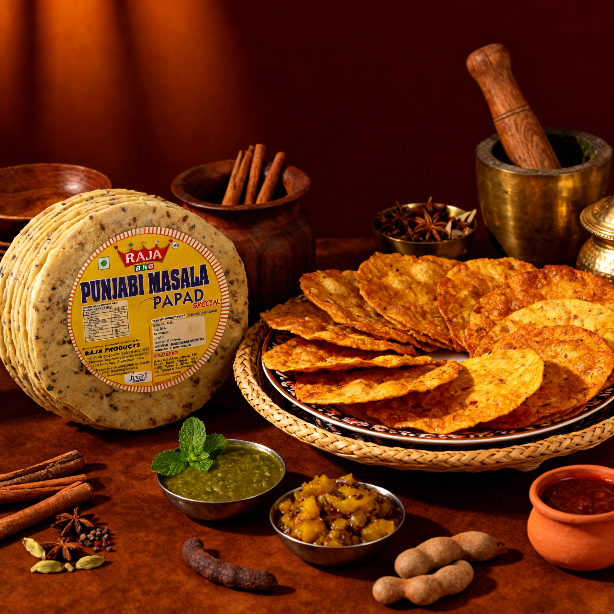 Punjabi Masala Papad