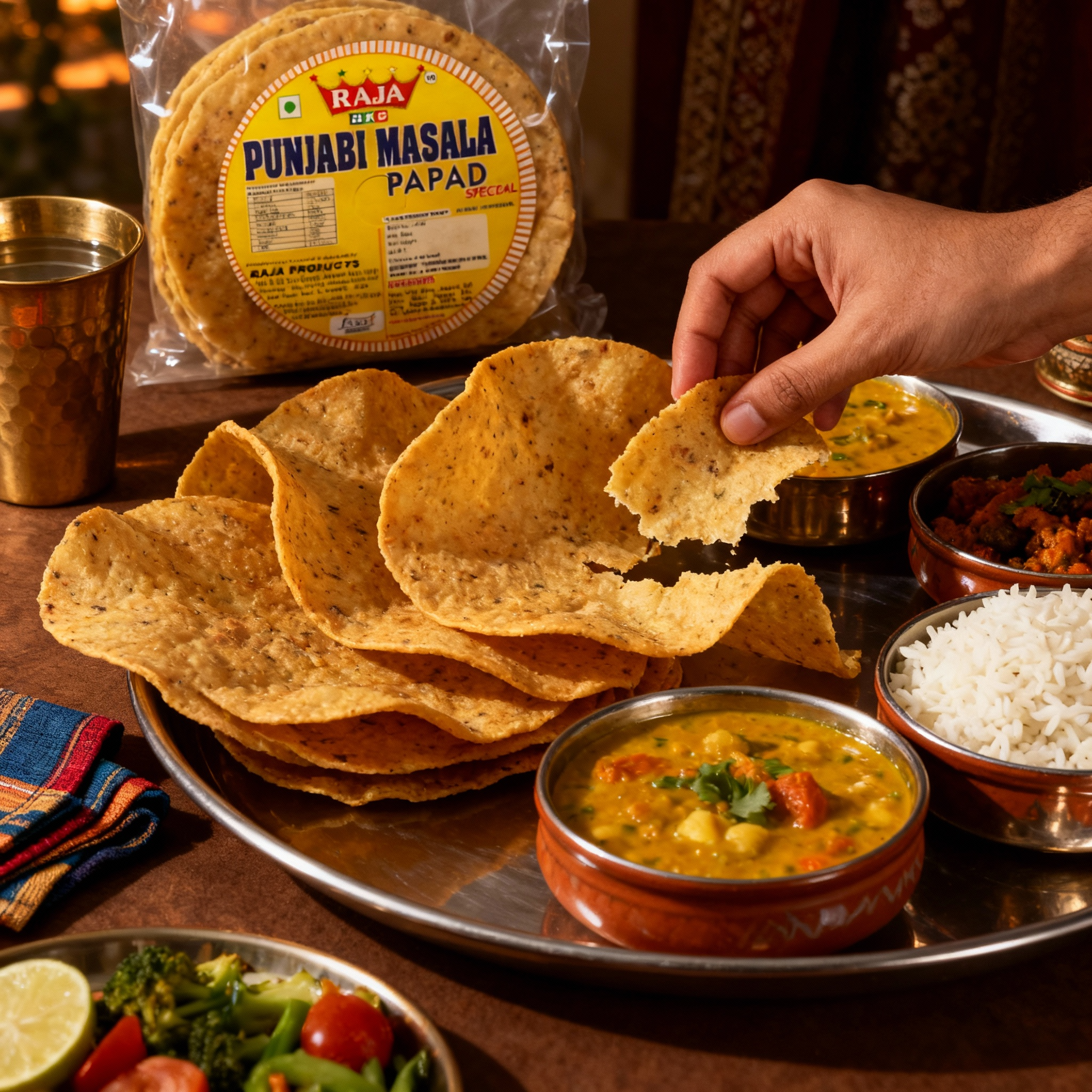 Punjabi Masala Papad