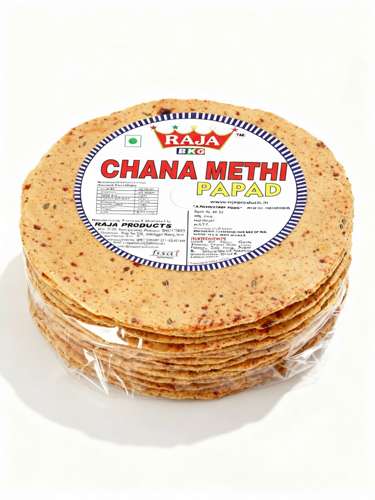 Chana Methi Papad