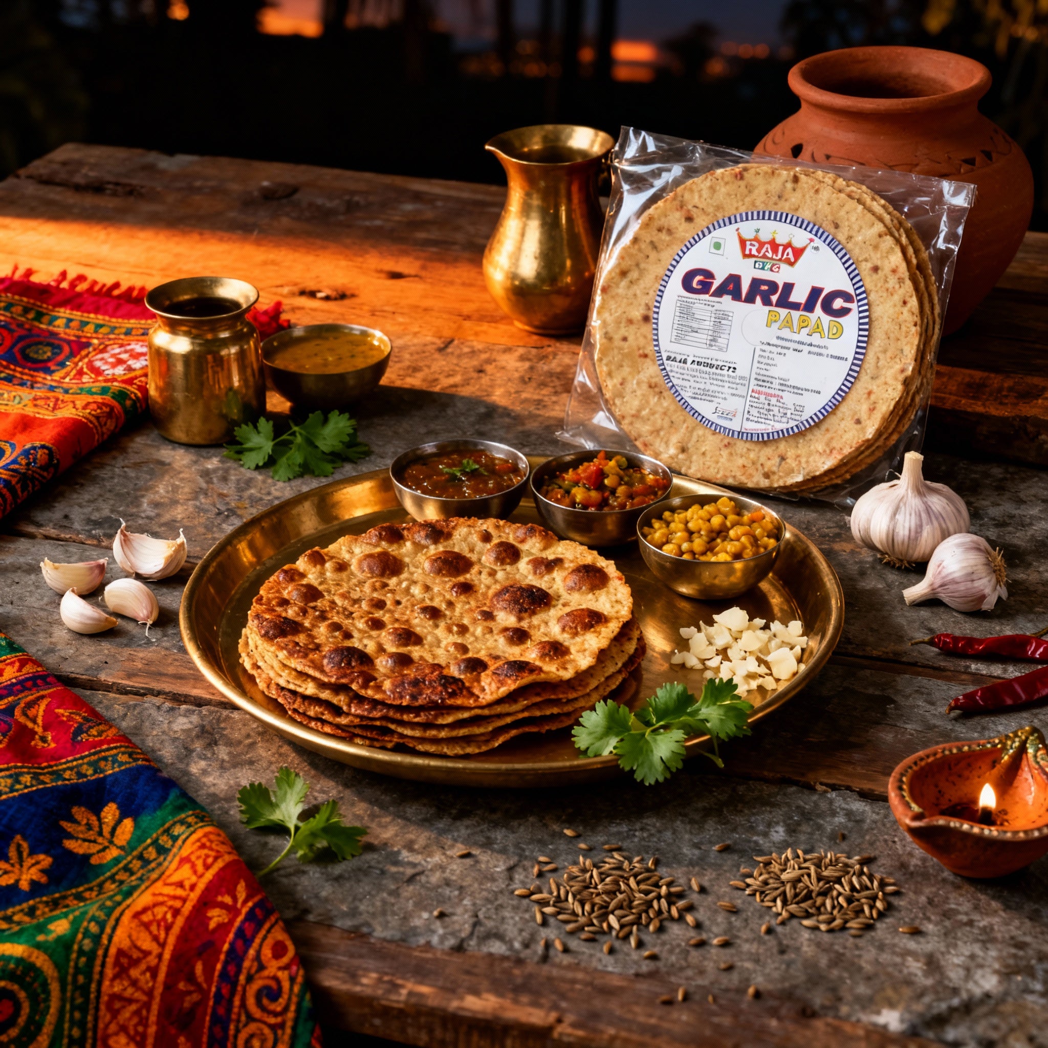 Garlic Papad